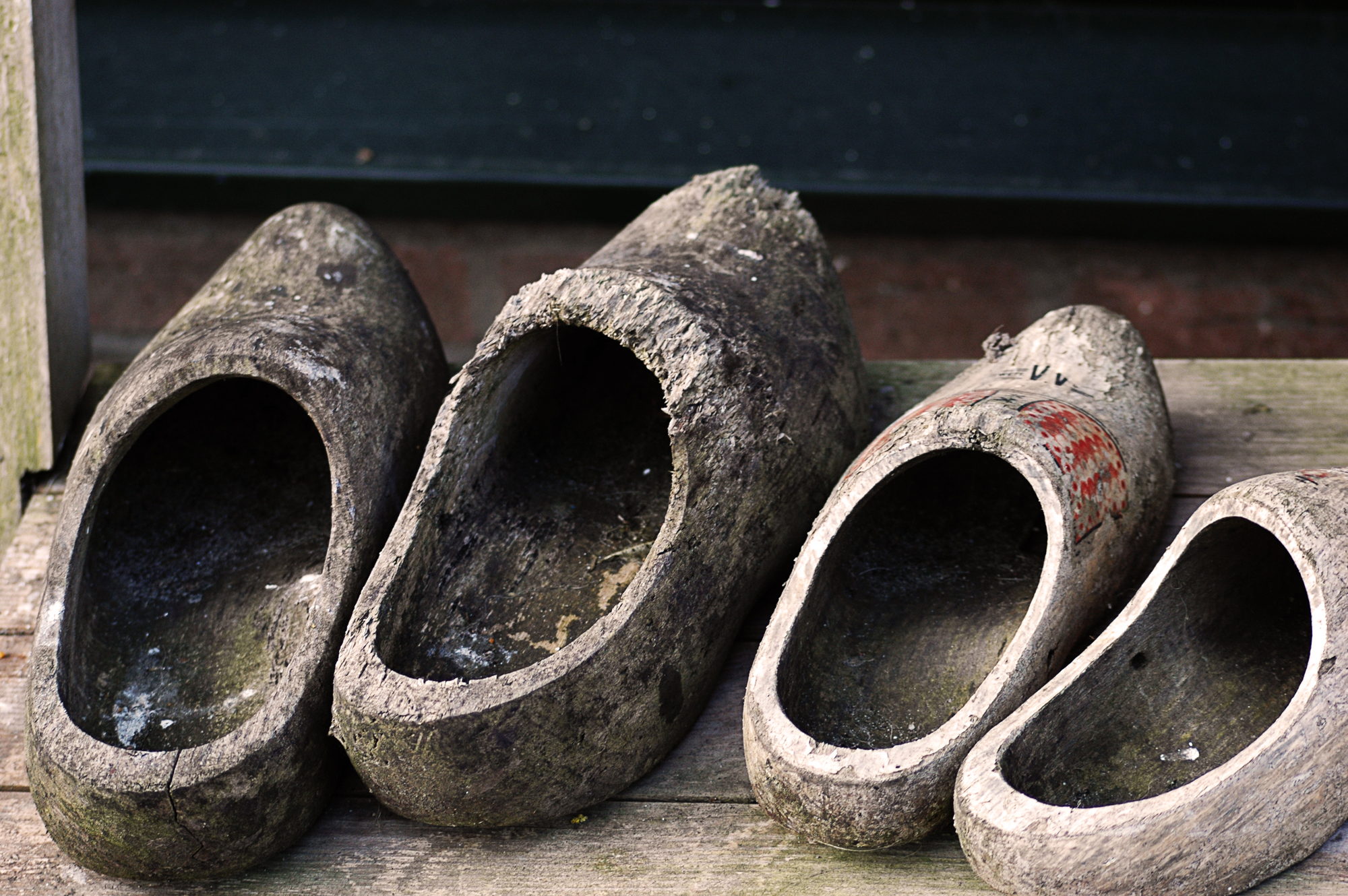 Two pairs of clogs